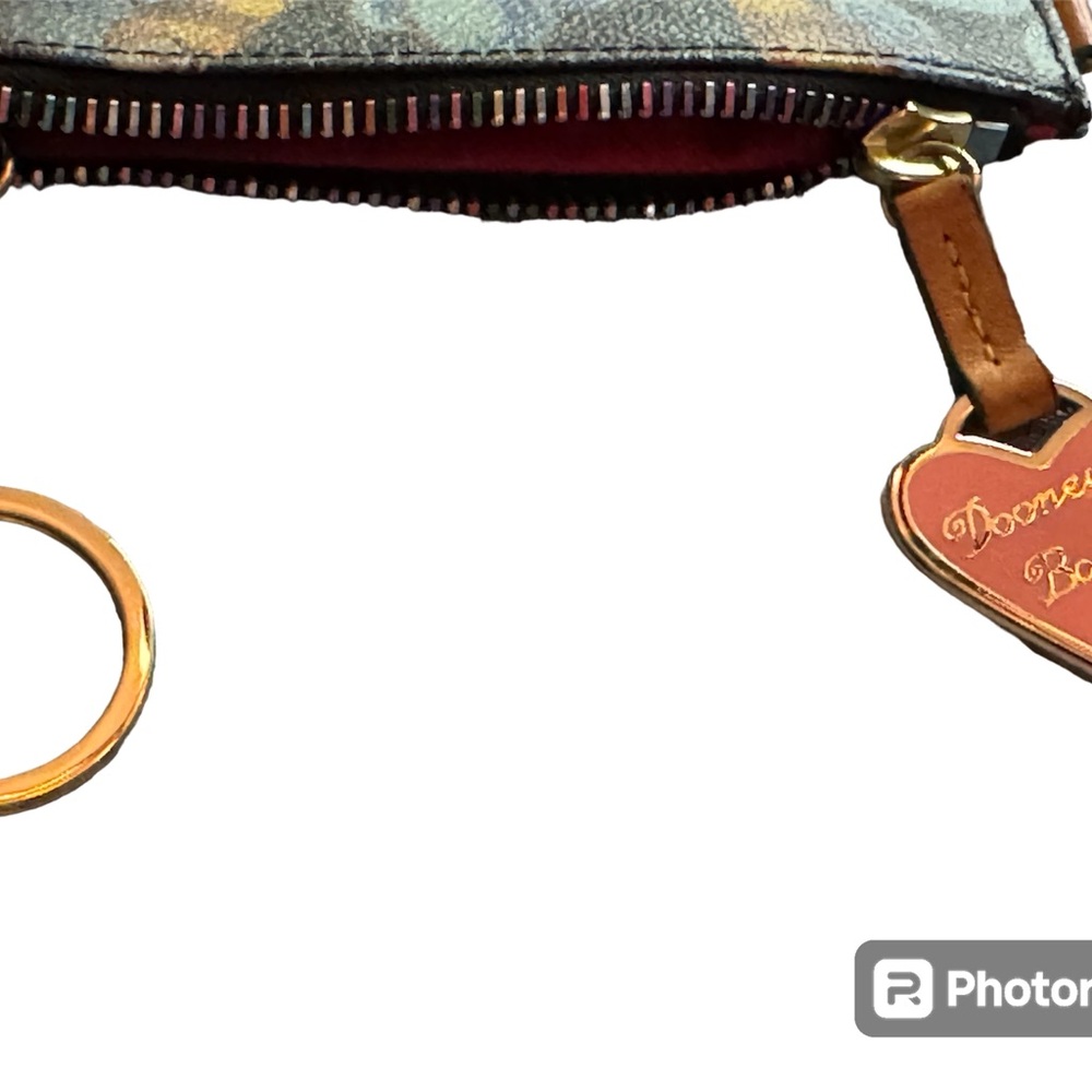 Dooney and Bourke Bee wristlet/rainbow zipper - Picture 3 of 7
